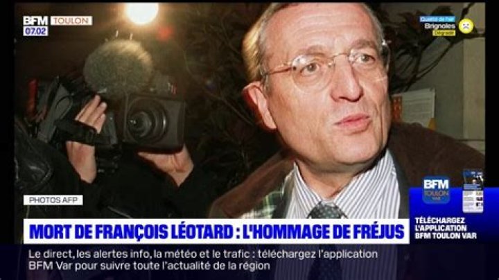 Francois Leotard Cause De Sa Mort